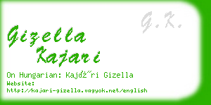 gizella kajari business card